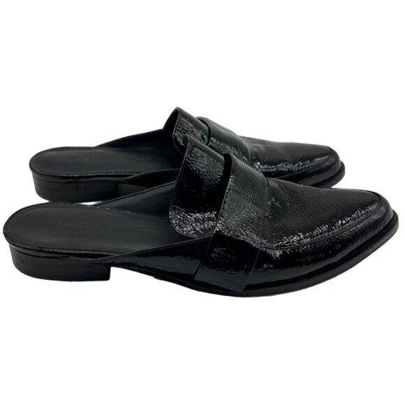 REBECCA MINKOFF Leather Pointy Toe Flat Loafer Mules 7 - Picture 2 of 6